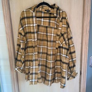 black & yellow flannel